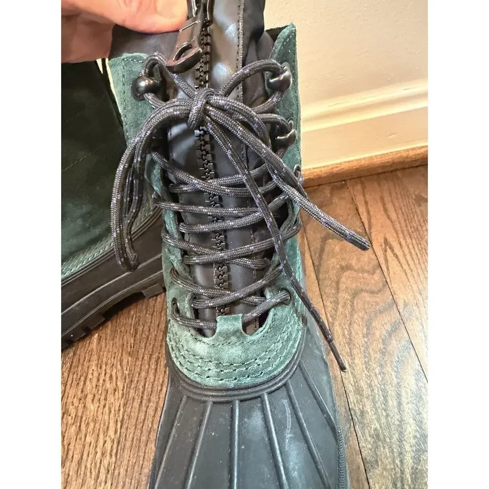 Hunter Skylar Waterproof Boot Green/black Women's Sz 7 $225